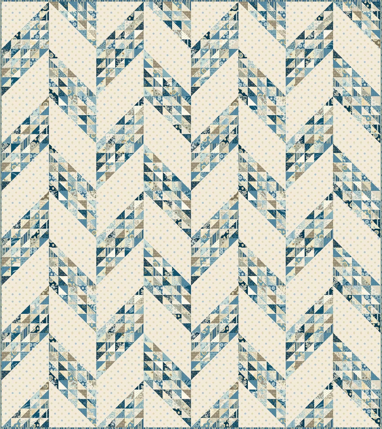 1½" Finished Triangle Paper - 10" x 10" fabric