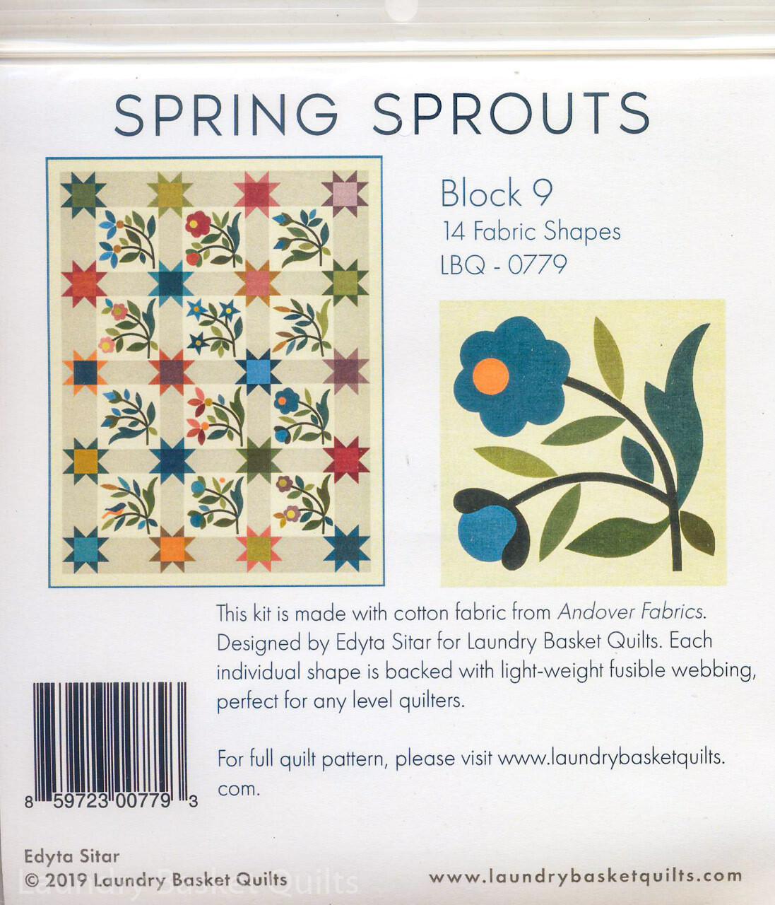 Silhouettes - Spring Sprouts LT Block 9