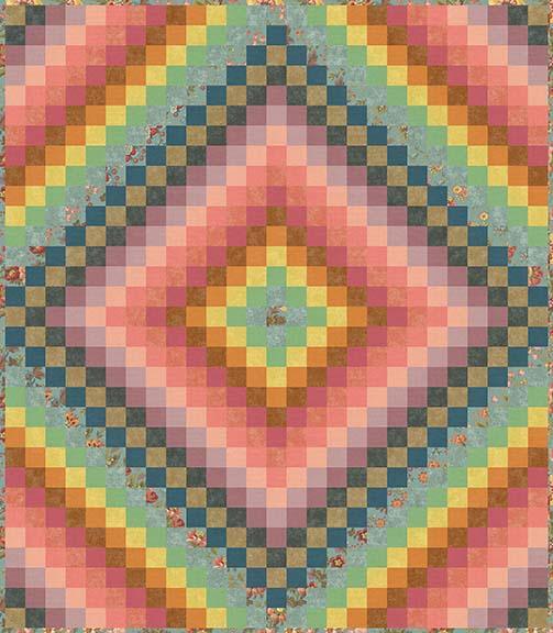 Trip Around the World - Tea Dye Fabric KIT