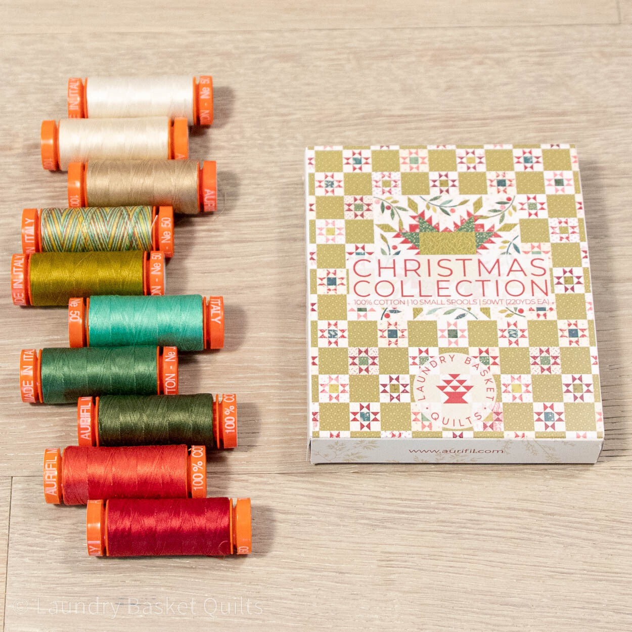 Edyta Sitar "Christmas Collection" Thread Set by Aurifil