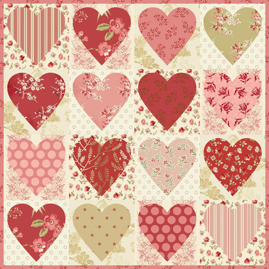 Heart to Heart Pillow Fabric Kit