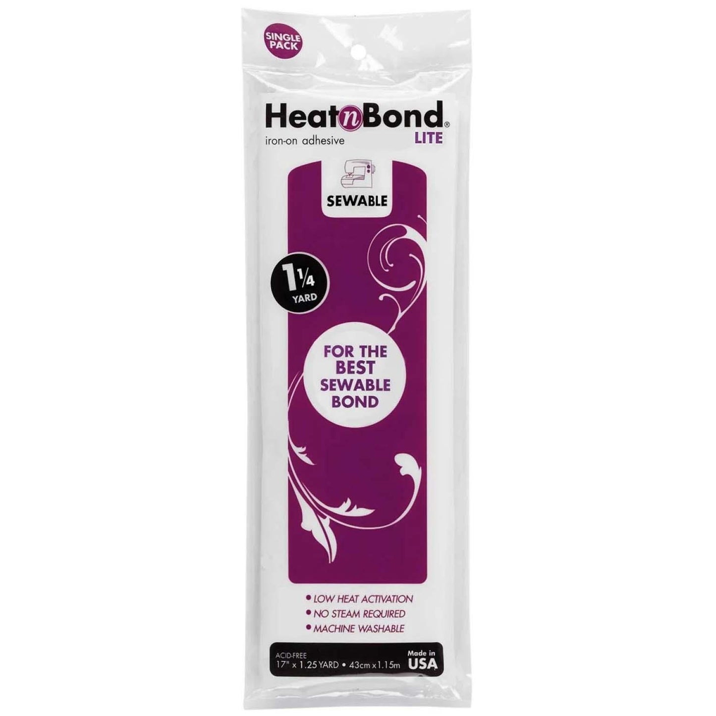 Heat N Bond Lite 17in x 1.25yd