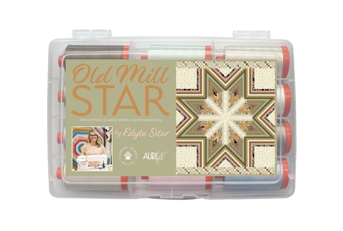 Old Mill Star by Edyta Sitar 12 Spool Thread Collection by Aurifil Copy