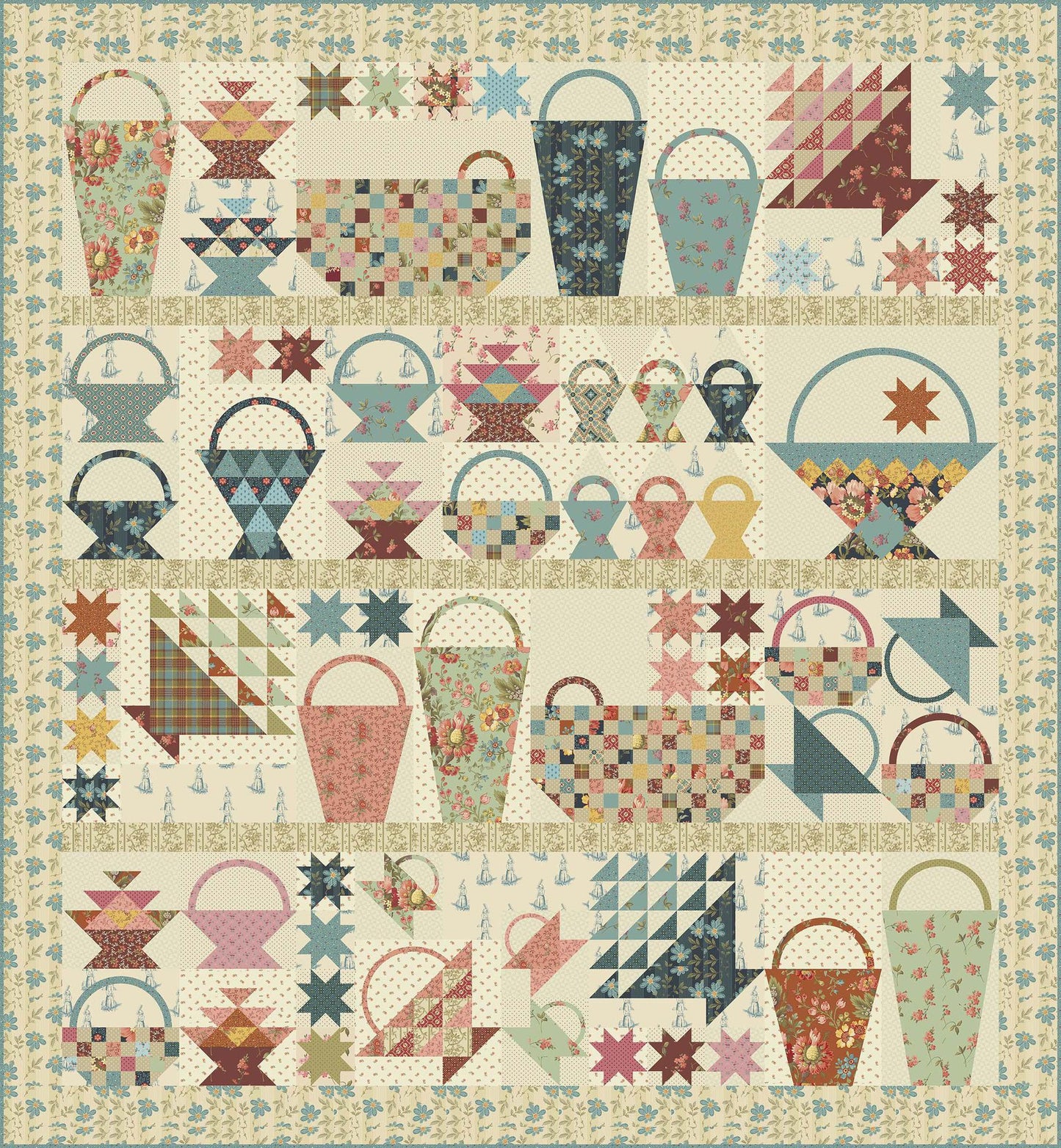 Anna's Baskets - Farmers Daughter Block 3 Pattern