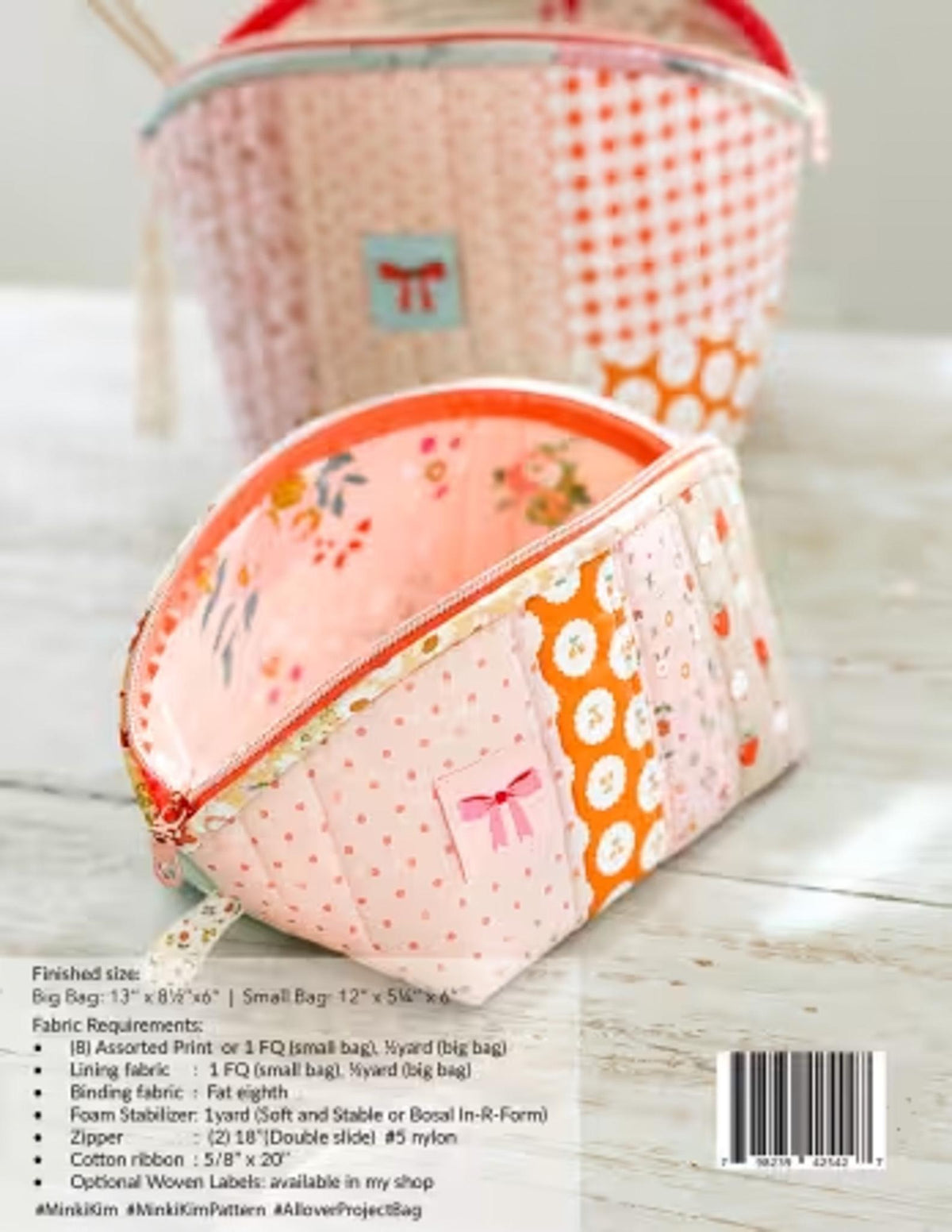Allover Project Bag Paper Pattern Version 2