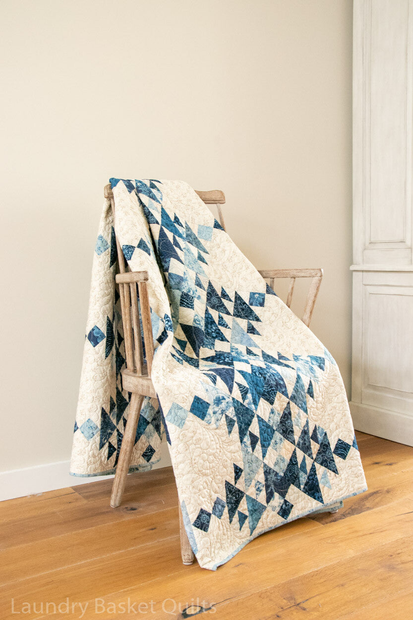 2" Finished Triangle Paper - 6" x 21" fabric