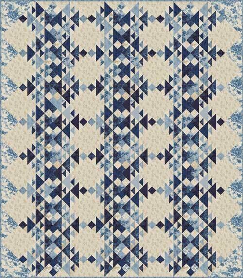 2" Finished Triangle Paper - 6" x 21" fabric