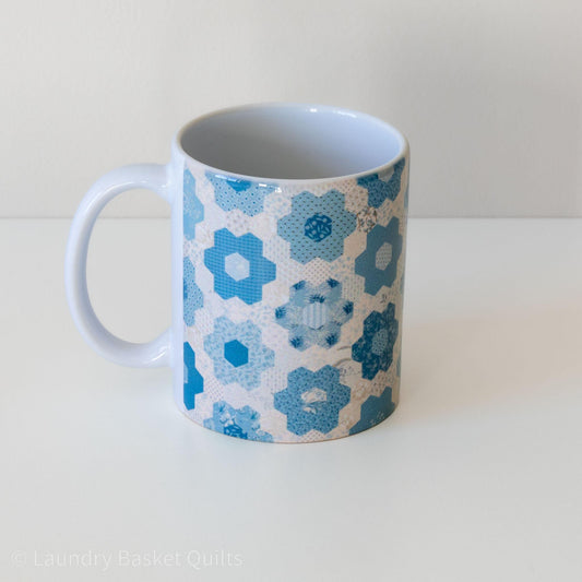 Quilter's Mug - Blue Bird Garden