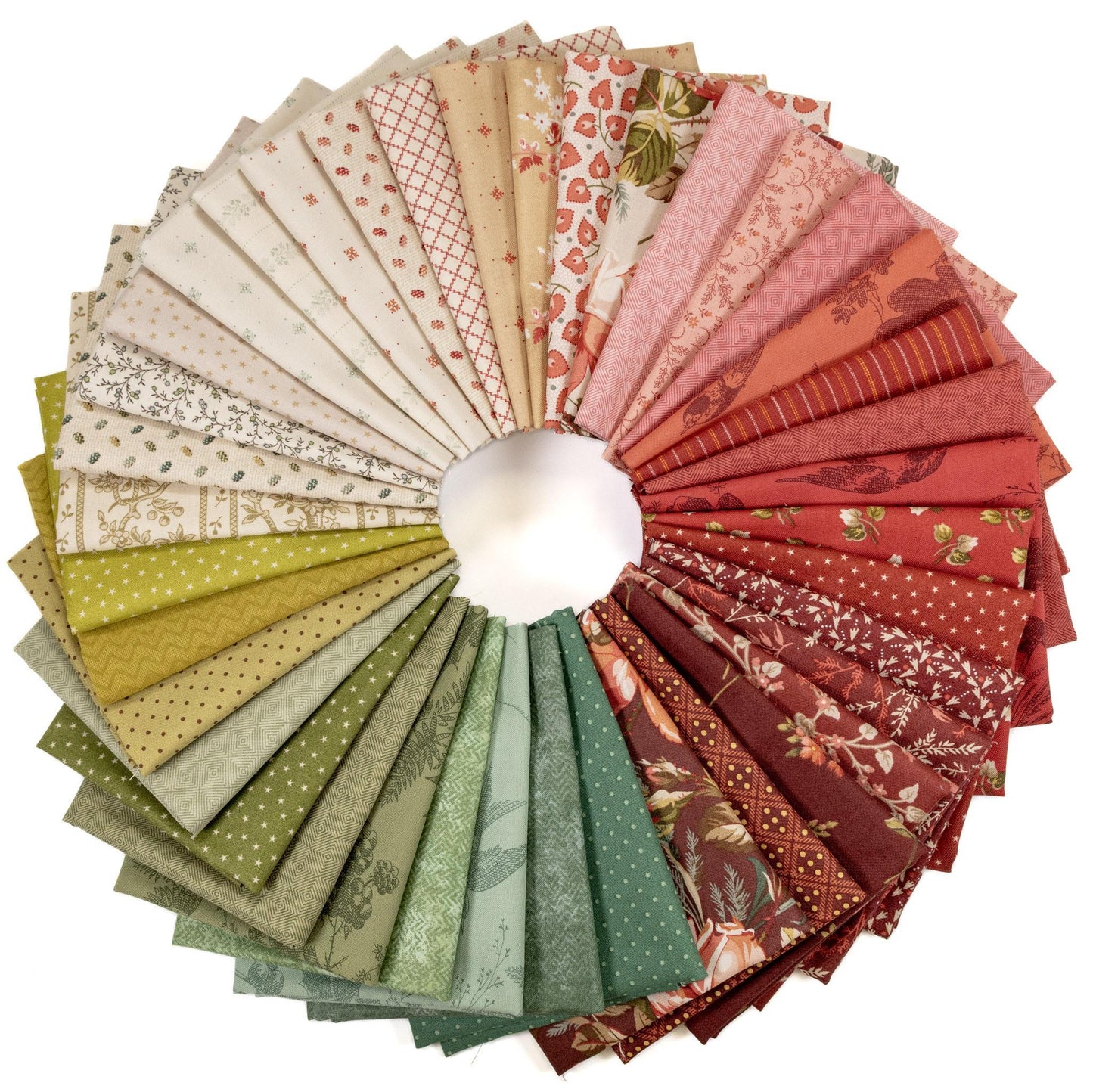 Red, White & Green Half Yard Bundle
