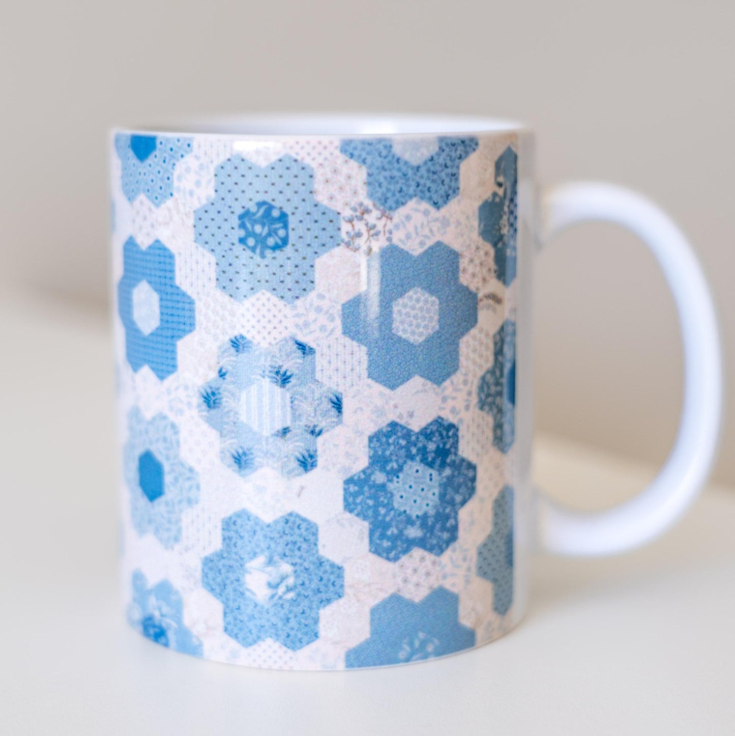 Quilter's Mug - Blue Bird Garden