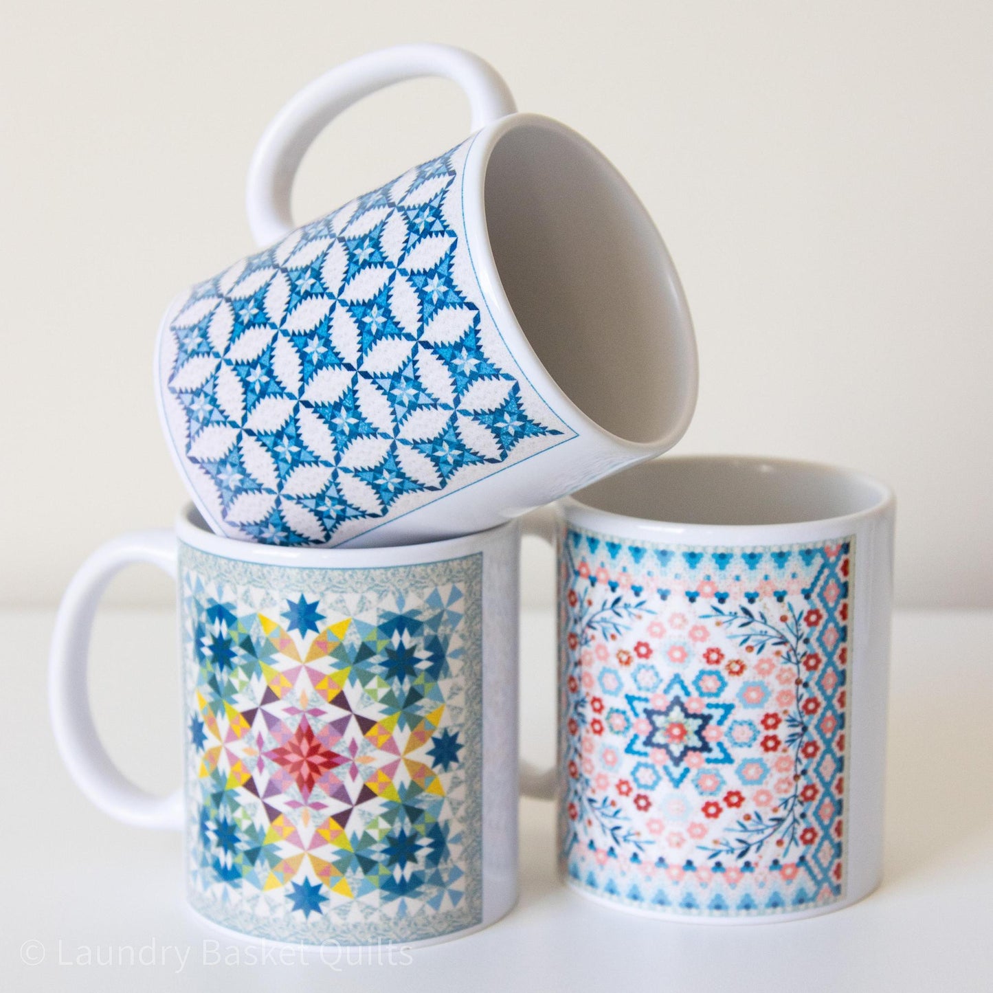 Quilter's Mug - Blue Bird Star