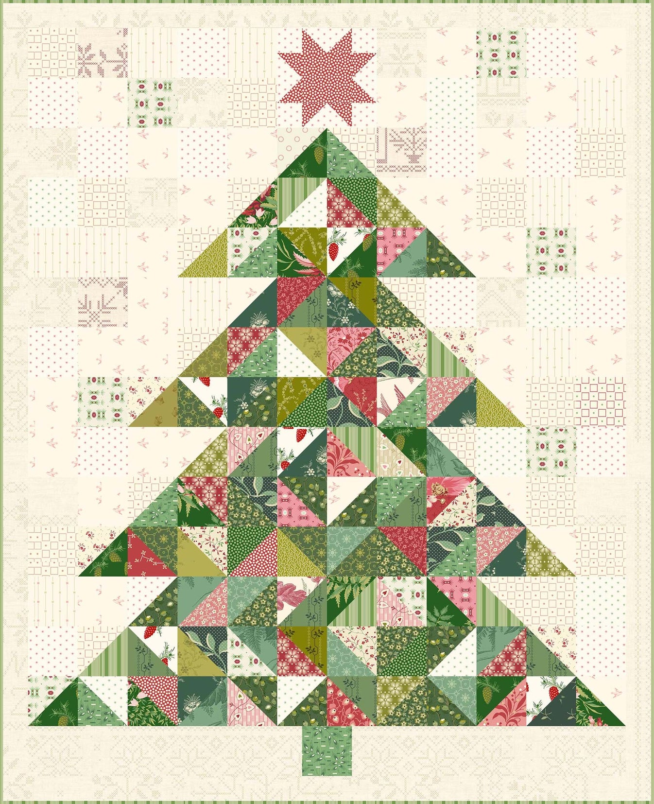 Holiday Cheer Santa Quilted Laundry Basket NCU0HTT024
