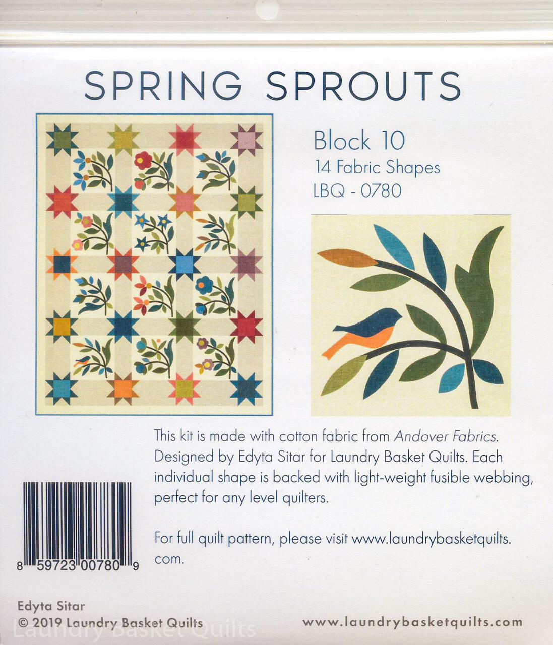 Silhouettes - Spring Sprouts LT Block 10