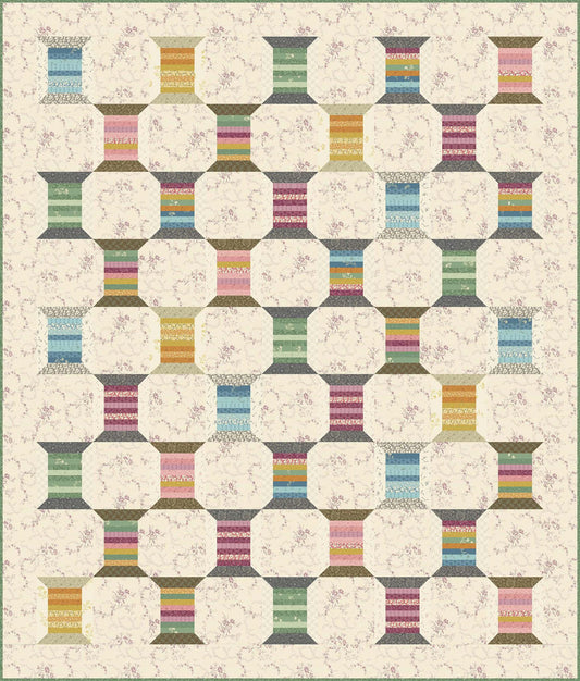 Variegated Thread - Sewing Basket Fabric Kit