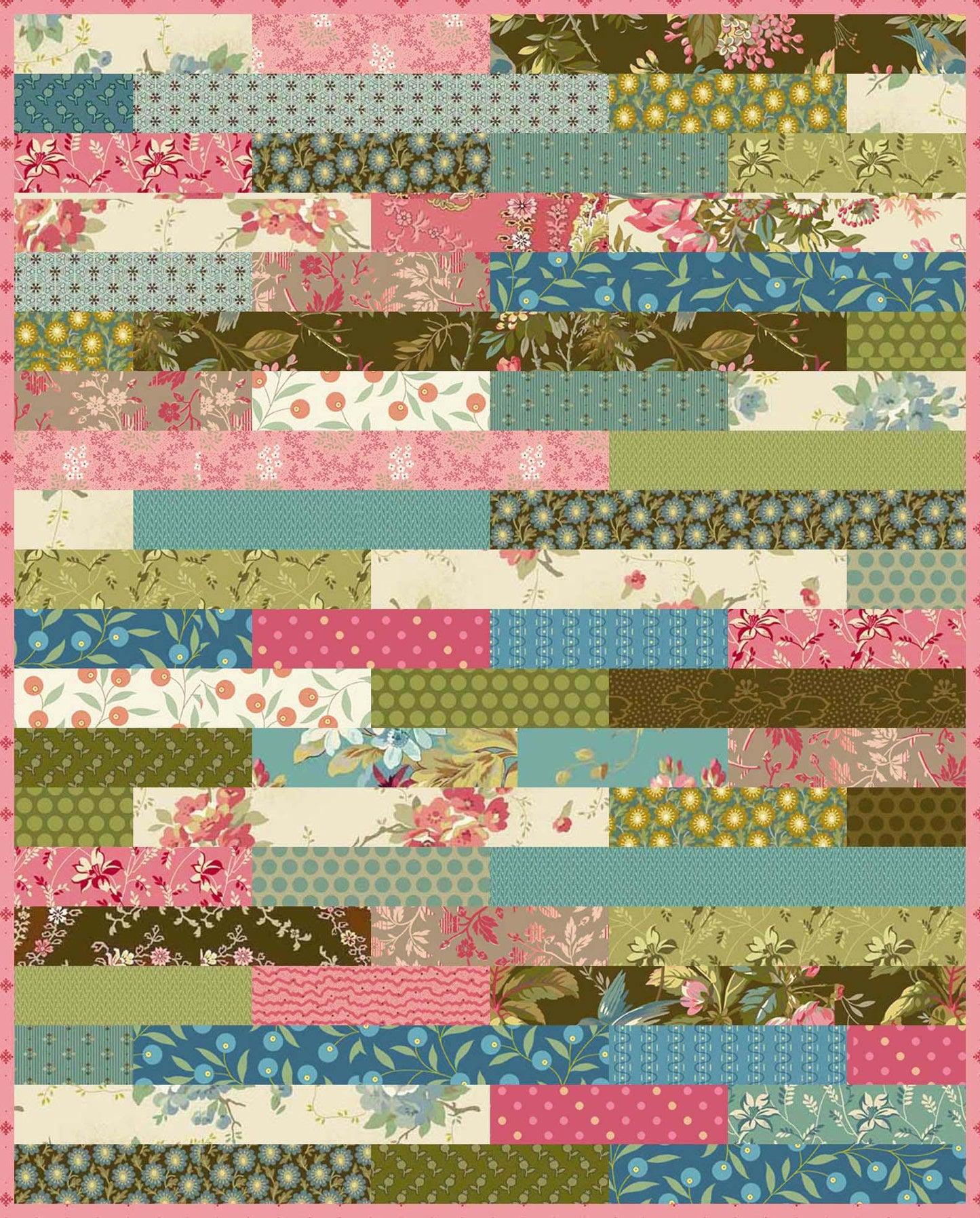 Squares, Strips, and Scraps (2 Quilts!) - Fabric Kit