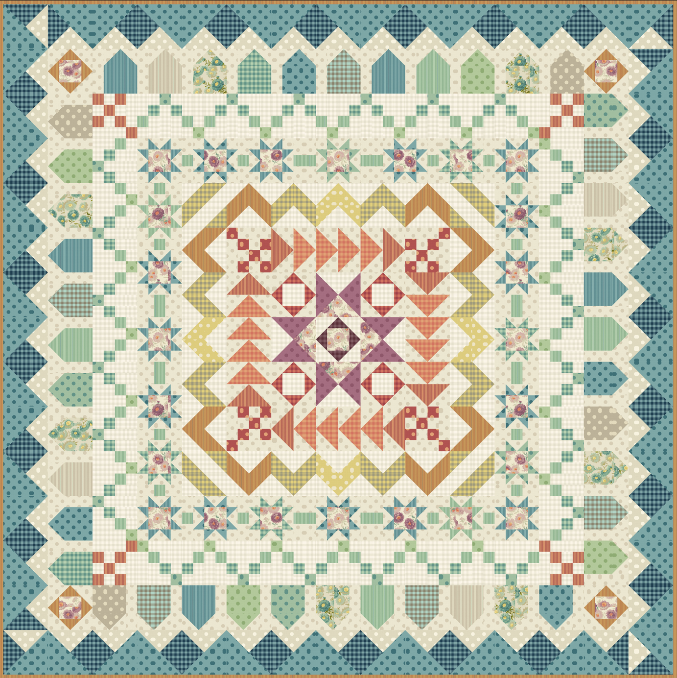 Tennessee PRE-CUT Fabric Kit - Quiltessential