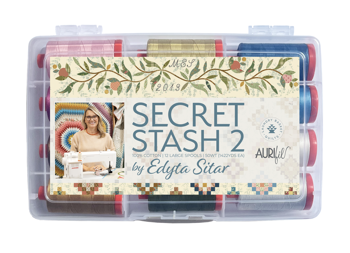 Secret Stash 2 by Edyta Sitar 12 Spool Thread Collection by Aurifil