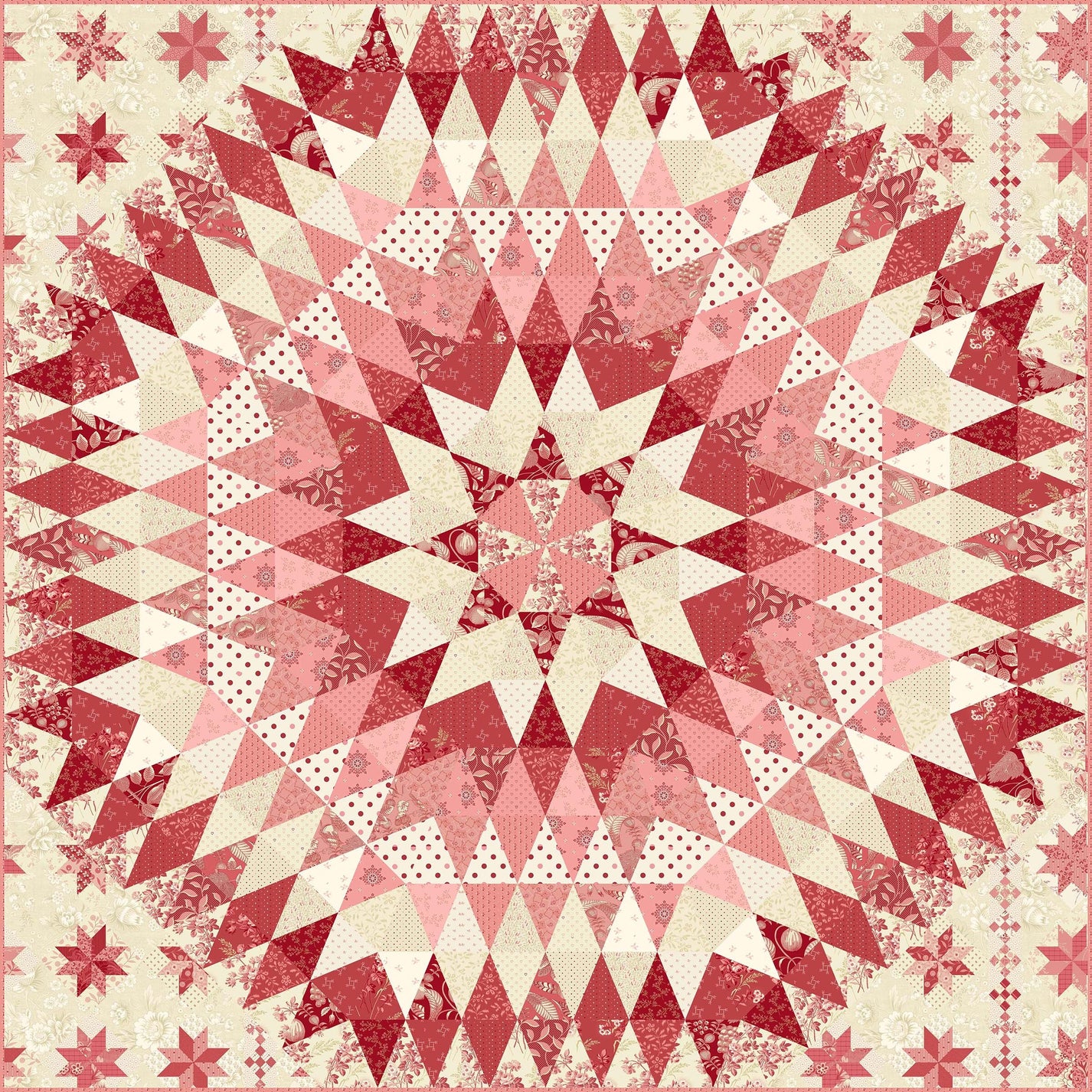 Quilted Laundry Basket Star of David main image 0