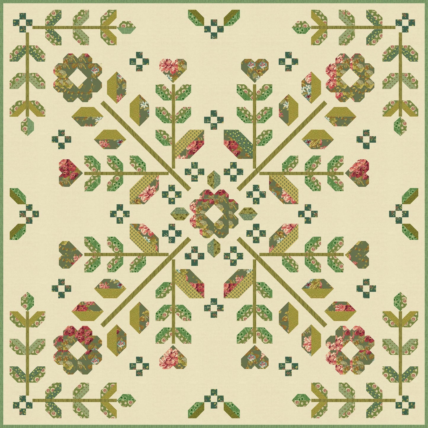 Blue Hibiscus - Green Thumb Fabric Kit