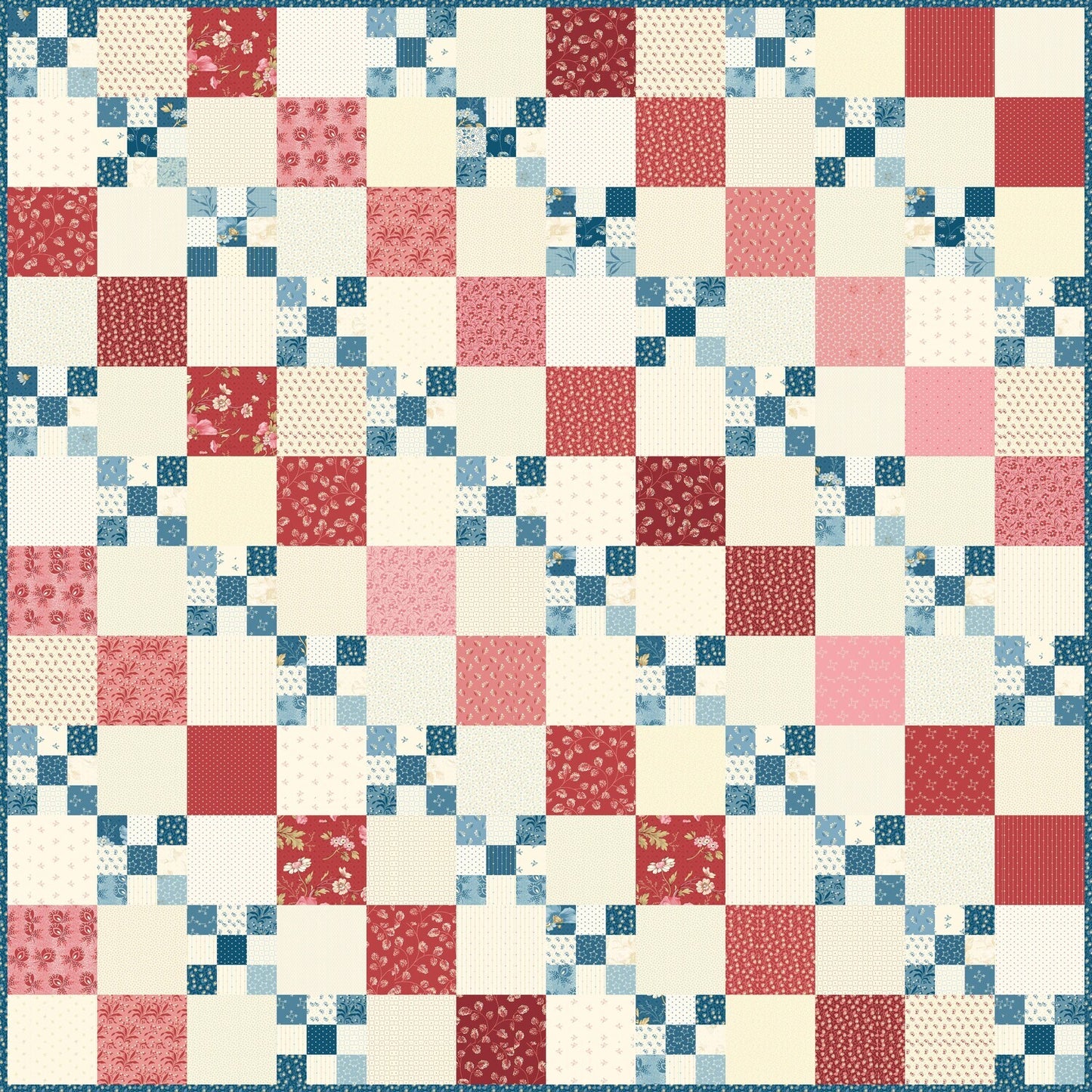 Cranberry Chain Patriotic Fabric Kit Laundry Basket Quilts Cranberry chain patriotic fabric kit laundry basket quilts