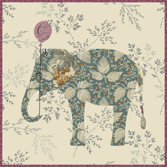 Elephant Pillow Fabric Kit