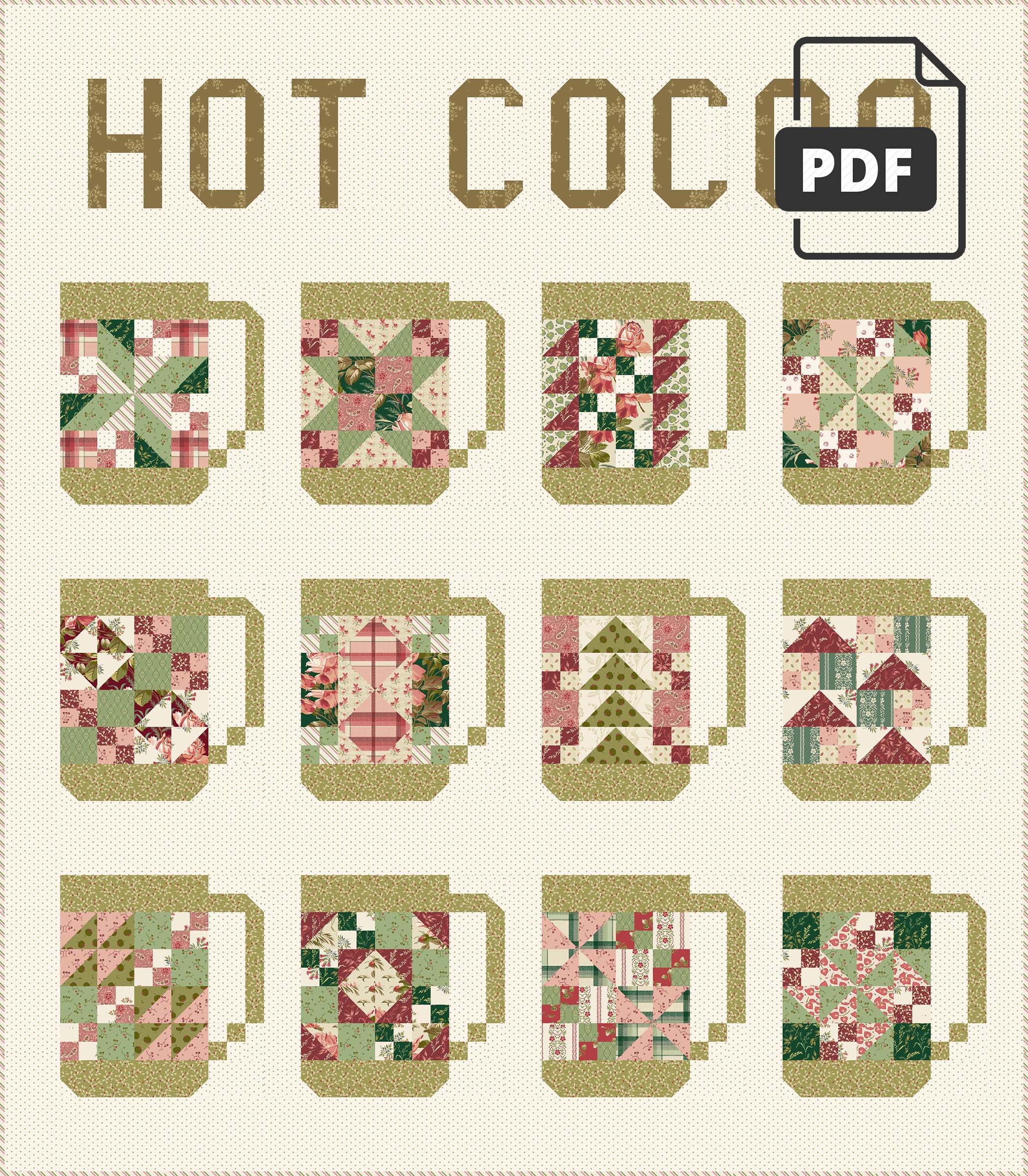 Hot Cocoa PDF download Laundry Basket Quilts hot-cocoa-pdf-download-laundry-basket-quilts