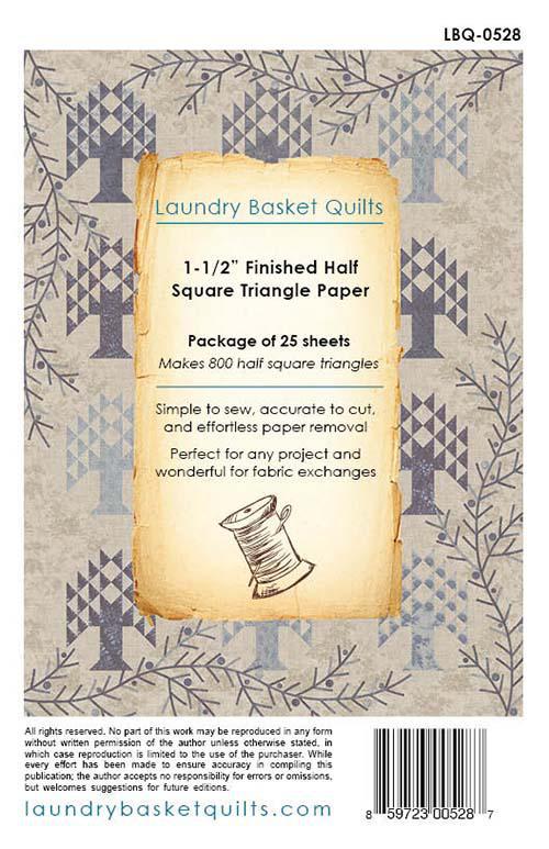 1½" Finished Triangle Paper - 10" x 10" fabric