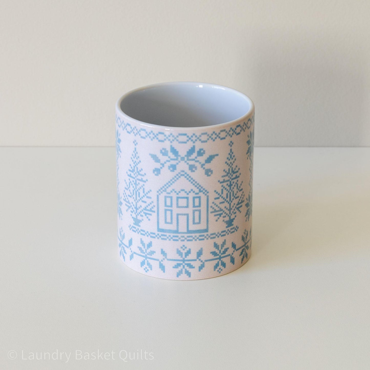 Quilter's Mug - Holiday Cross-Stitch