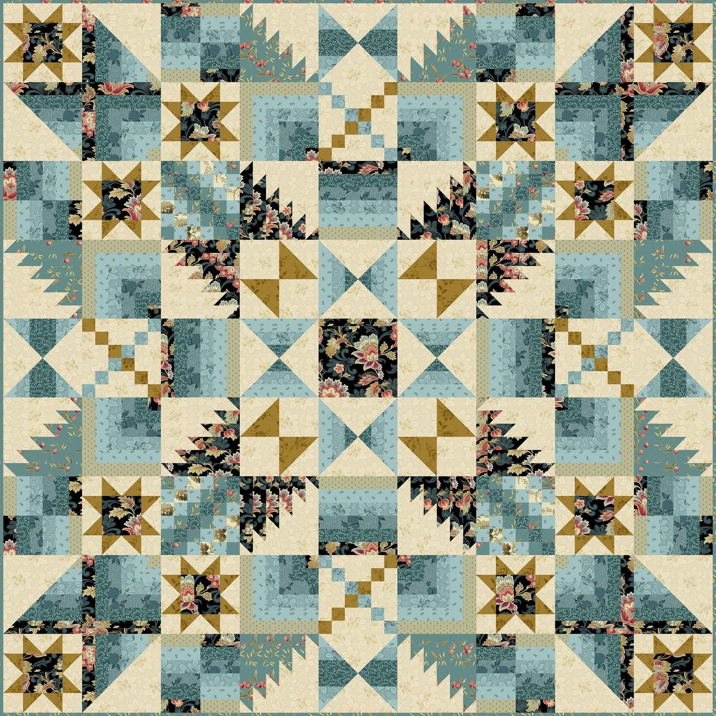 Arizona Dahlia Fabric Kit