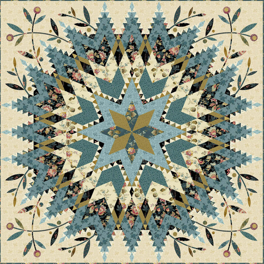 Dahlia Star PRE-CUT Fabric Kit
