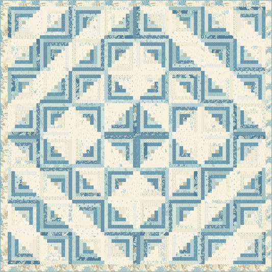 Log Cabin - Sewing Bird PRE-CUT Fabric Kit