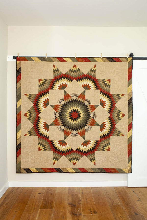 Quilted Laundry Basket Star of David