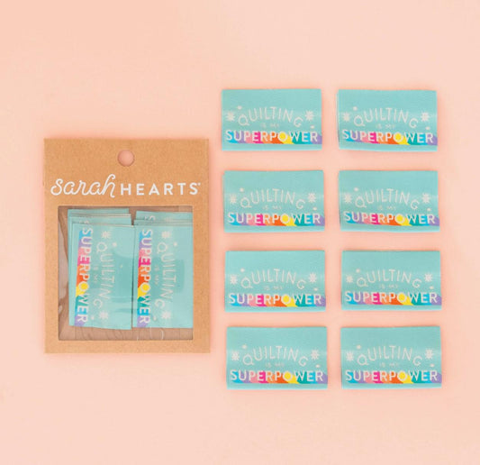 Quilting Is My Superpower - Sewing Woven Clothing Label Tags