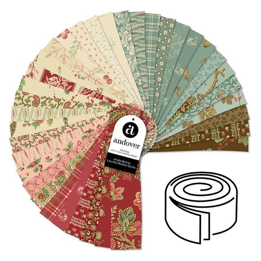 Jingle Bell Jelly Roll - 2.5" strips