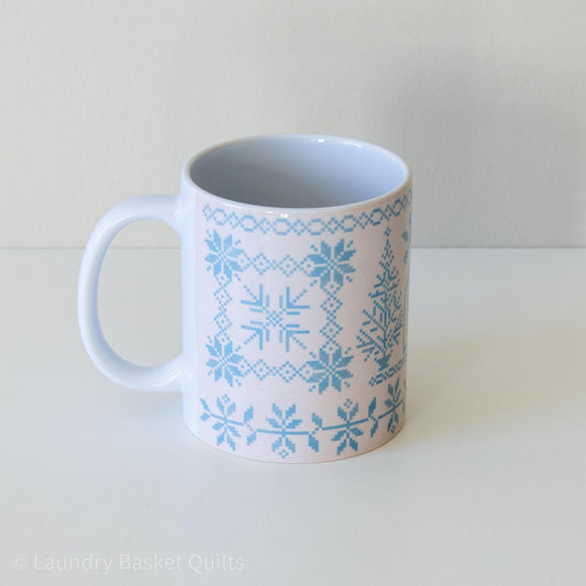 Quilter's Mug - Holiday Cross-Stitch