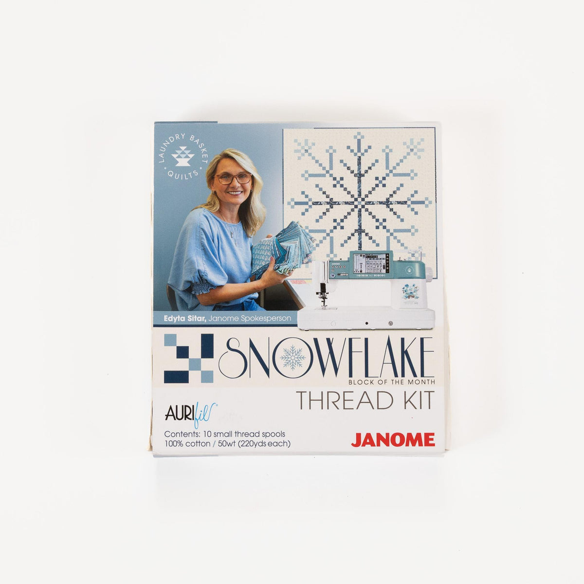 Edyta Sitar Snowflake BOM Thread Set by Aurifil