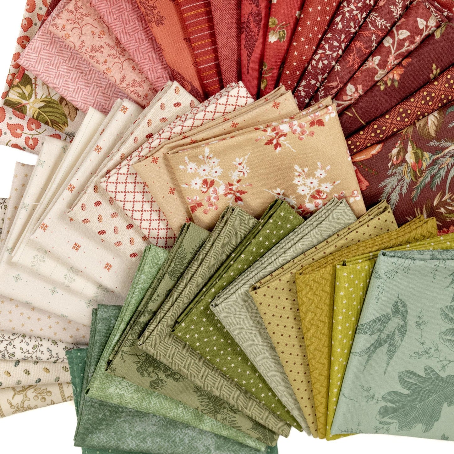 Red, White & Green Fat Quarter Bundle