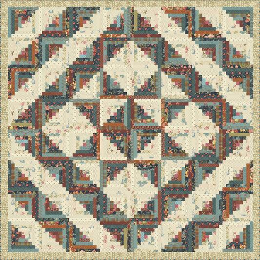 Log Cabin - Farmers Daughter PRE-CUT Fabric Kit