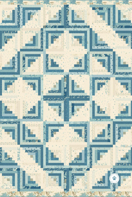 Kitchen Towel - Log Cabin Sewing Bird