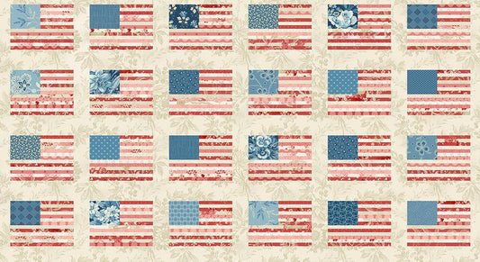 Stars and Stripes 108" Prints - 1 yard
