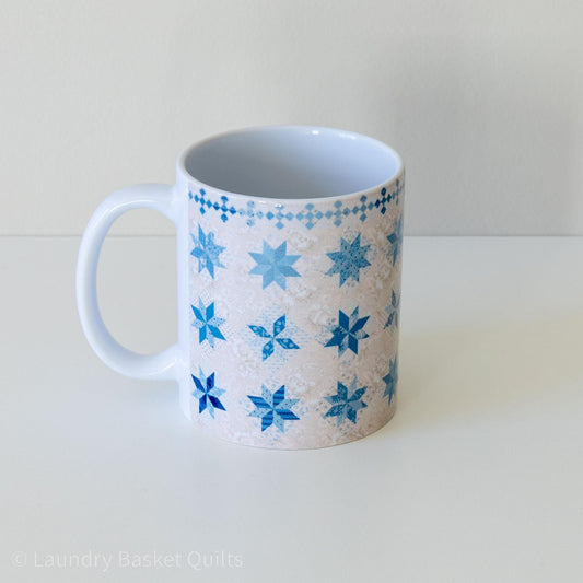 Quilter's Mug - Blue Bird Star