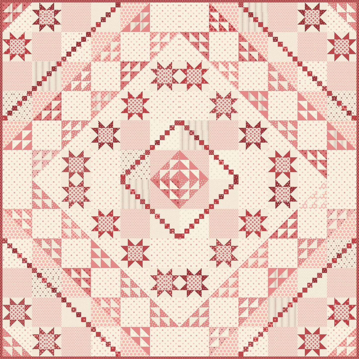 2" Finished Triangle Paper Pad - 10" x 10" fabric