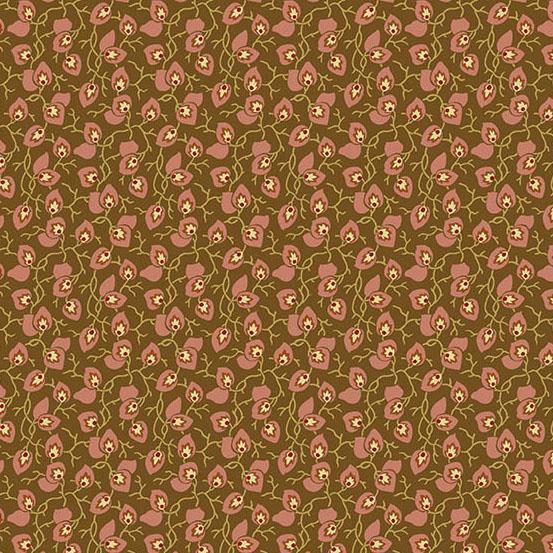 Secret Stash Chestnut Prints A-10547-N (1-yard)