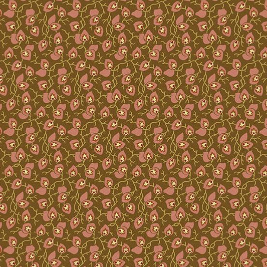 Secret Stash Chestnut Prints A-10547-N (1-yard)