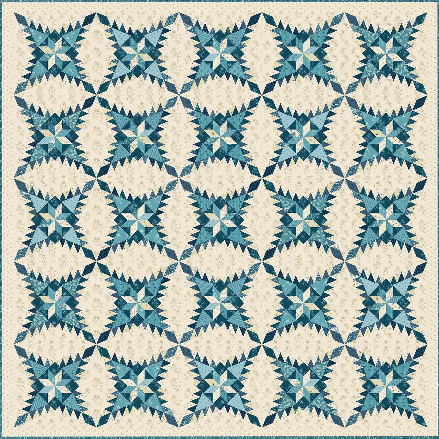 1½" Finished Triangle Paper - 6" x 21" fabric