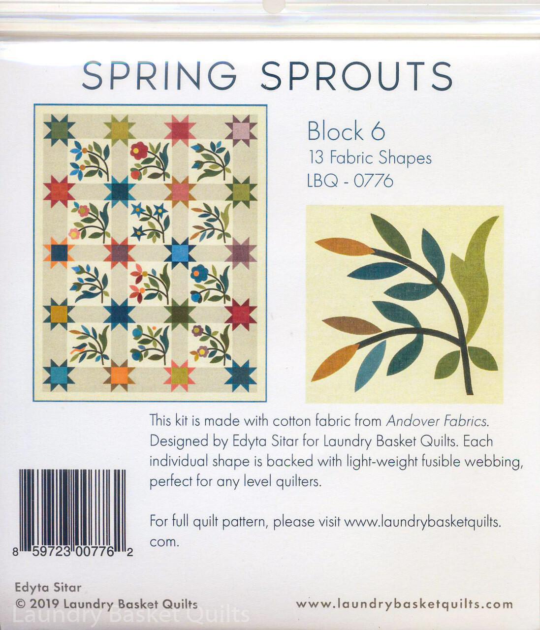Silhouettes - Spring Sprouts LT Block 6