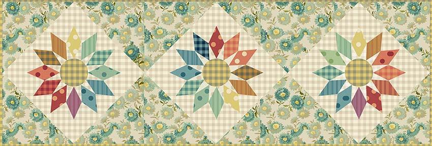Shooting Star Table Runner - Pear Pie Fabric Kit