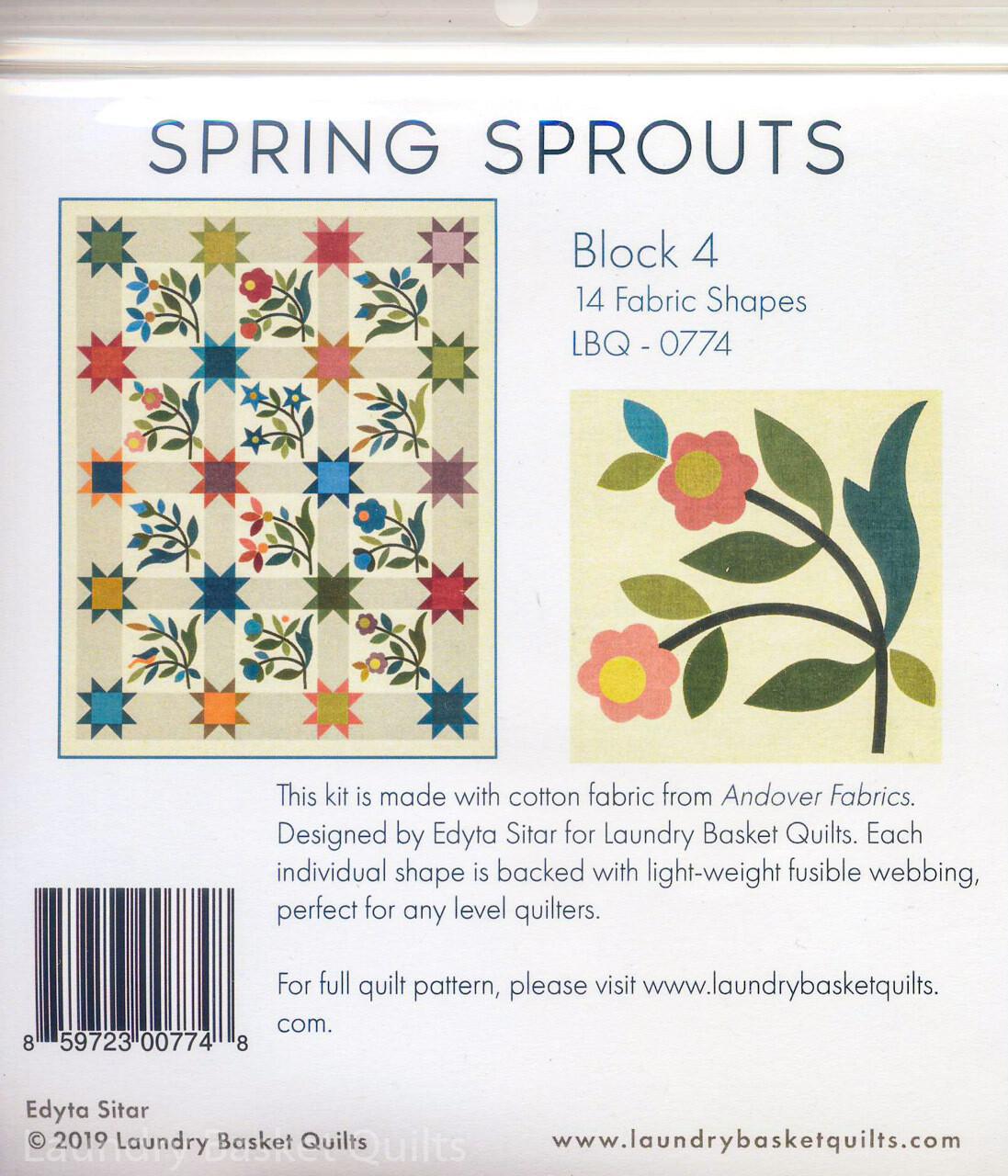 Silhouettes - Spring Sprouts LT Block 4
