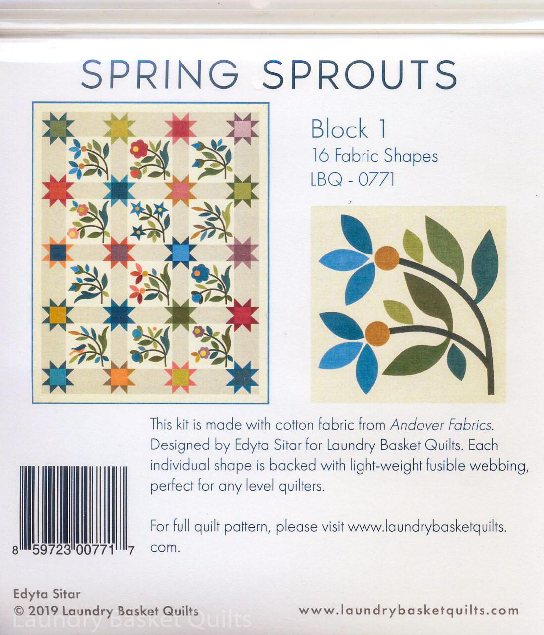 Silhouettes - Spring Sprouts LT Block 1