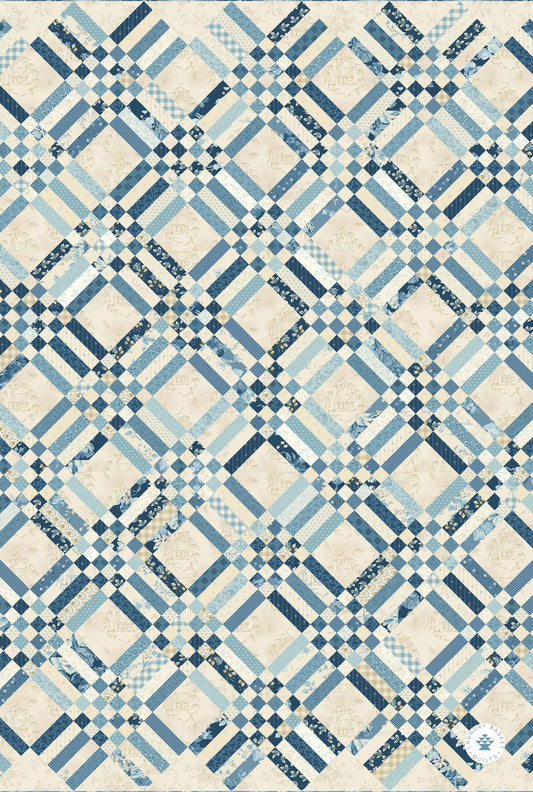 Kitchen Towel - Blue Lattice